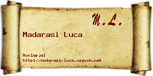 Madarasi Luca névjegykártya